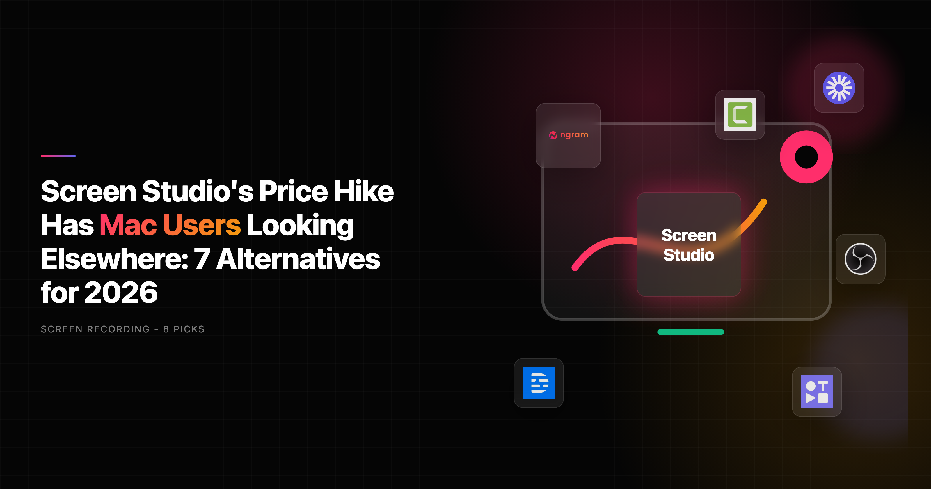 7 Screen Studio Alternatives (2026) | ngram.com