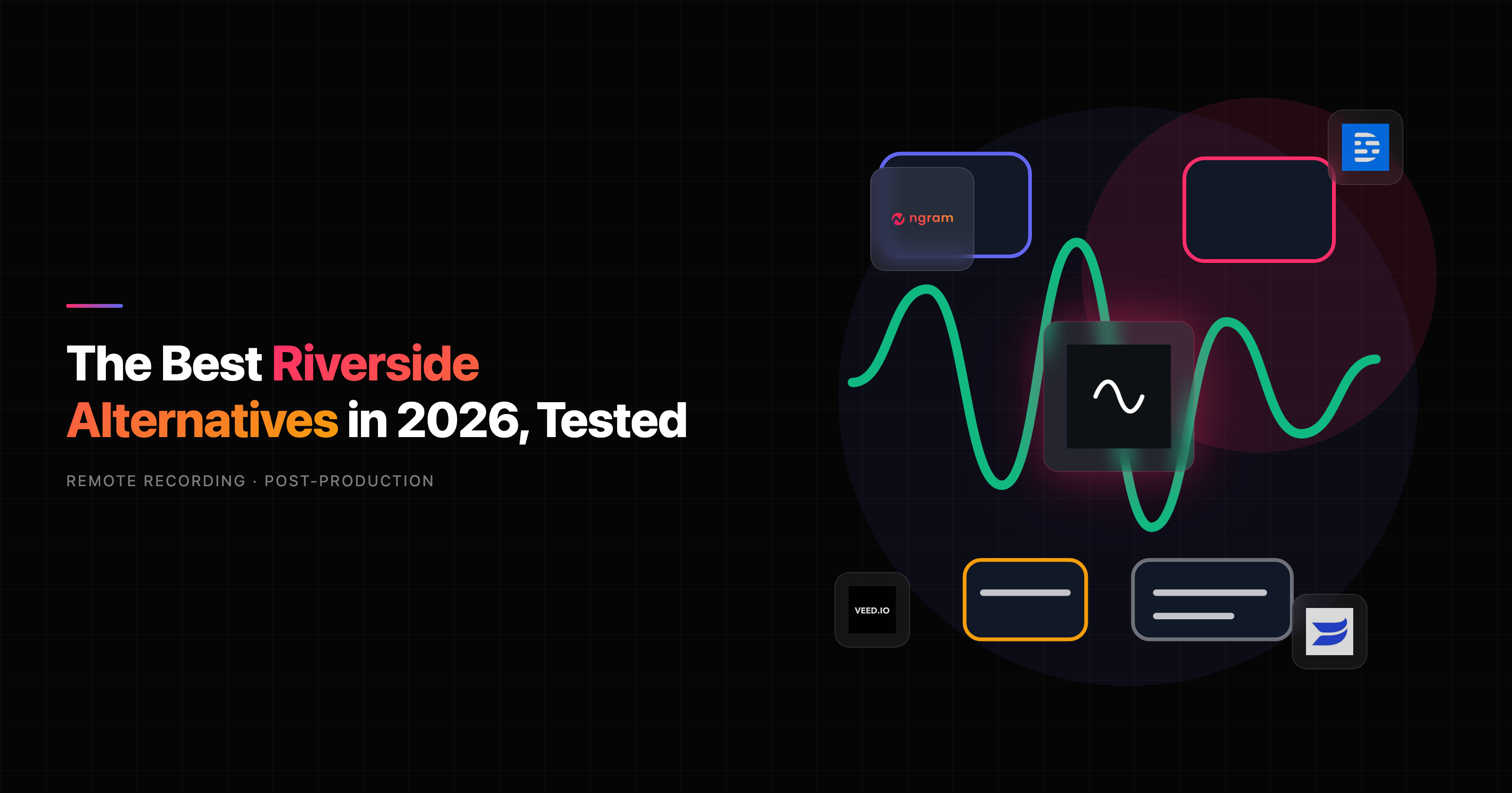 Best Riverside Alternatives in 2026 | 7 Tested Picks | ngram.com