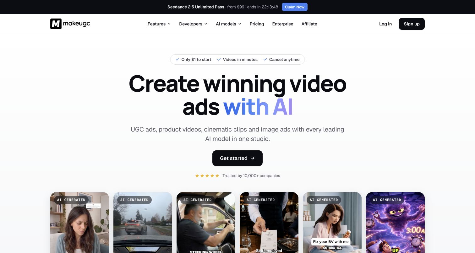 MakeUGC product page