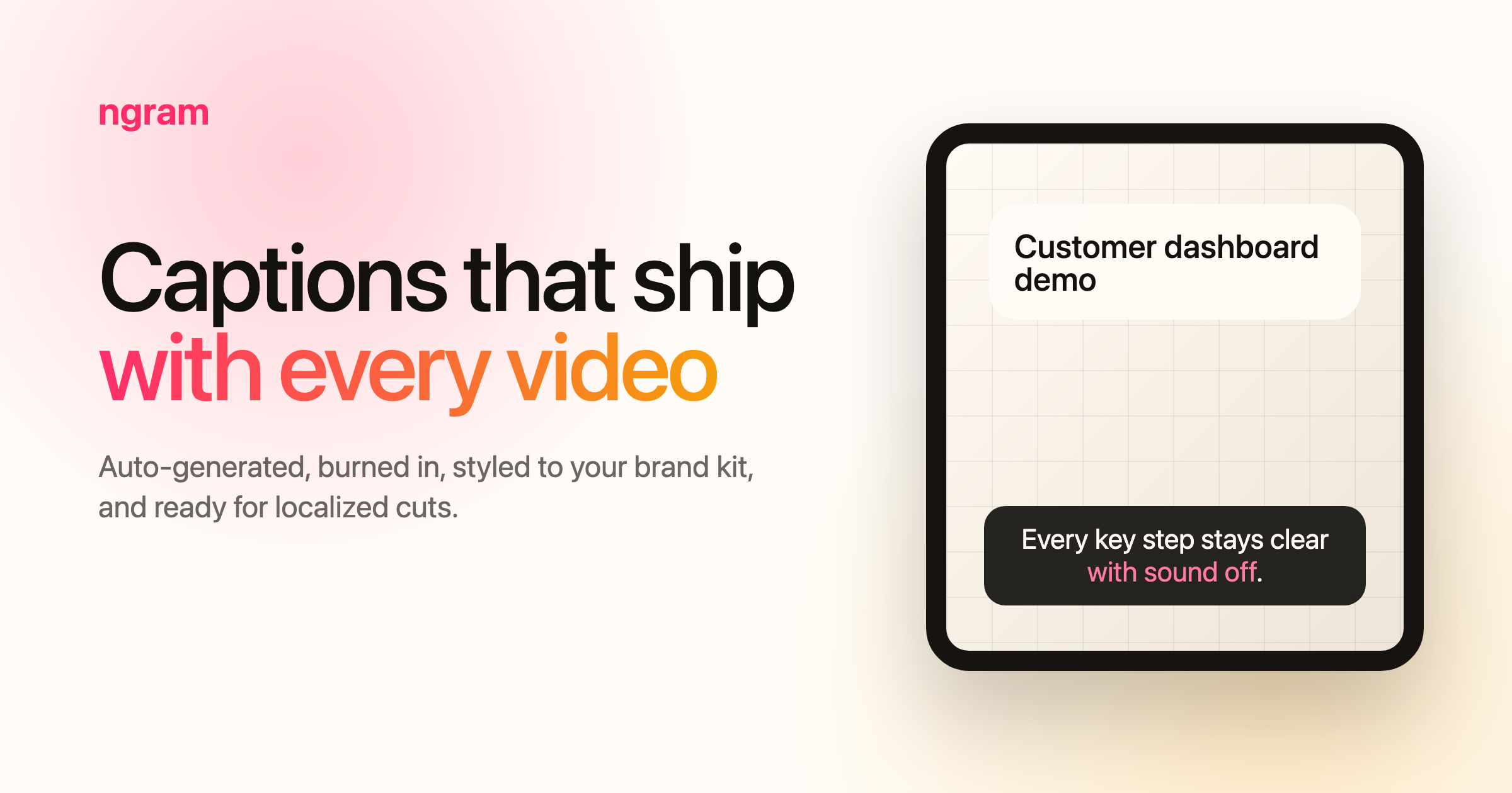 Caption Generator for Branded Subtitles | ngram.com