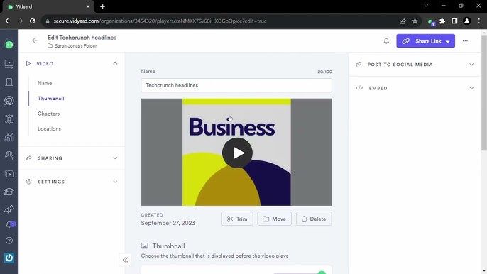 Vidyard video platform