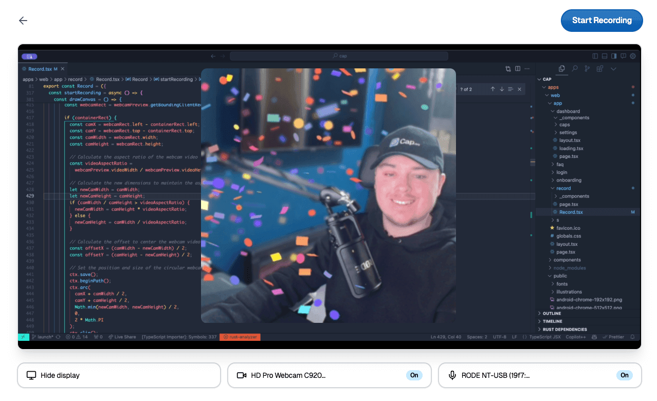 Cap screenshot