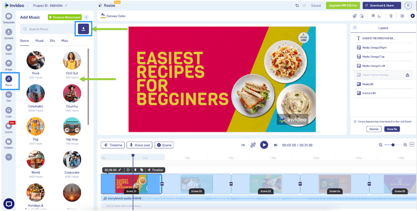 InVideo screenshot