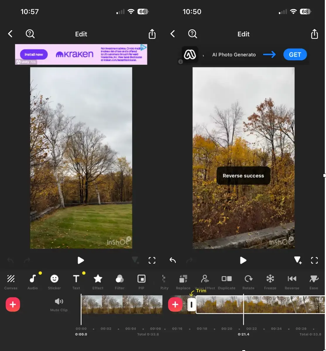 InShot screenshot