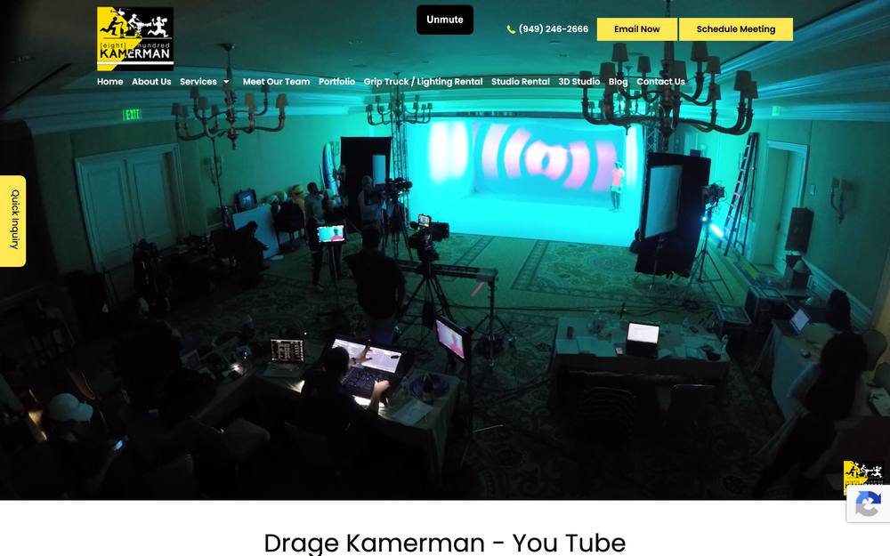 800 Kamerman website preview