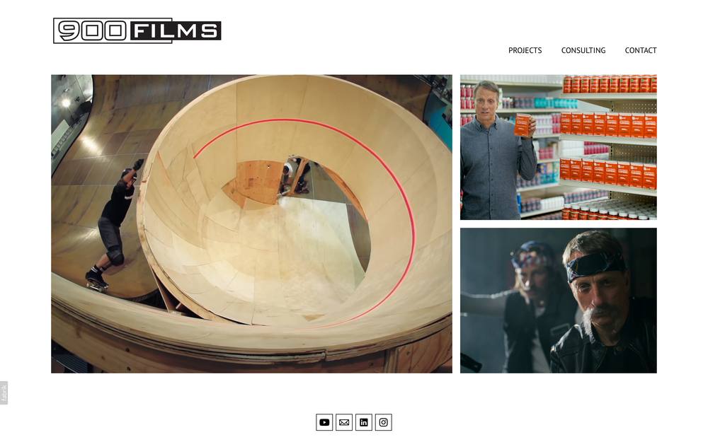 900 Films website preview