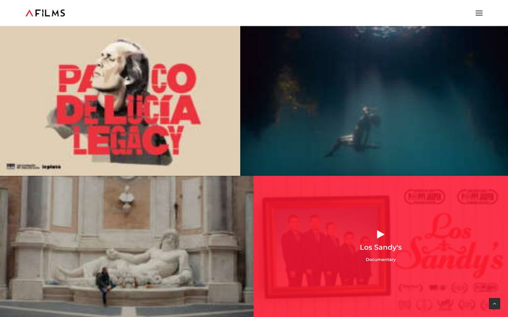 A FILMS website preview