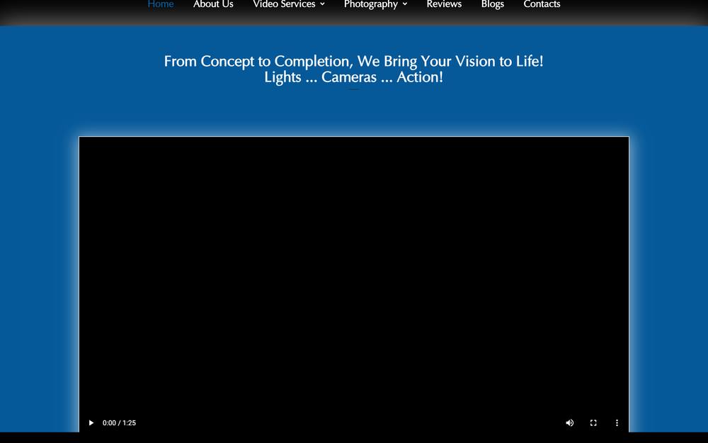 A1 Studios Video Production Services website preview