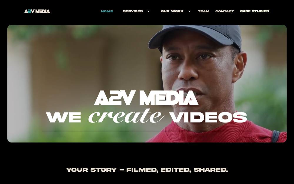 A2V Media website preview