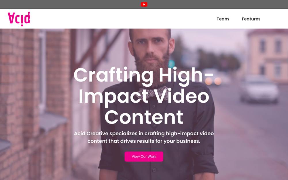 Acid Creative website preview