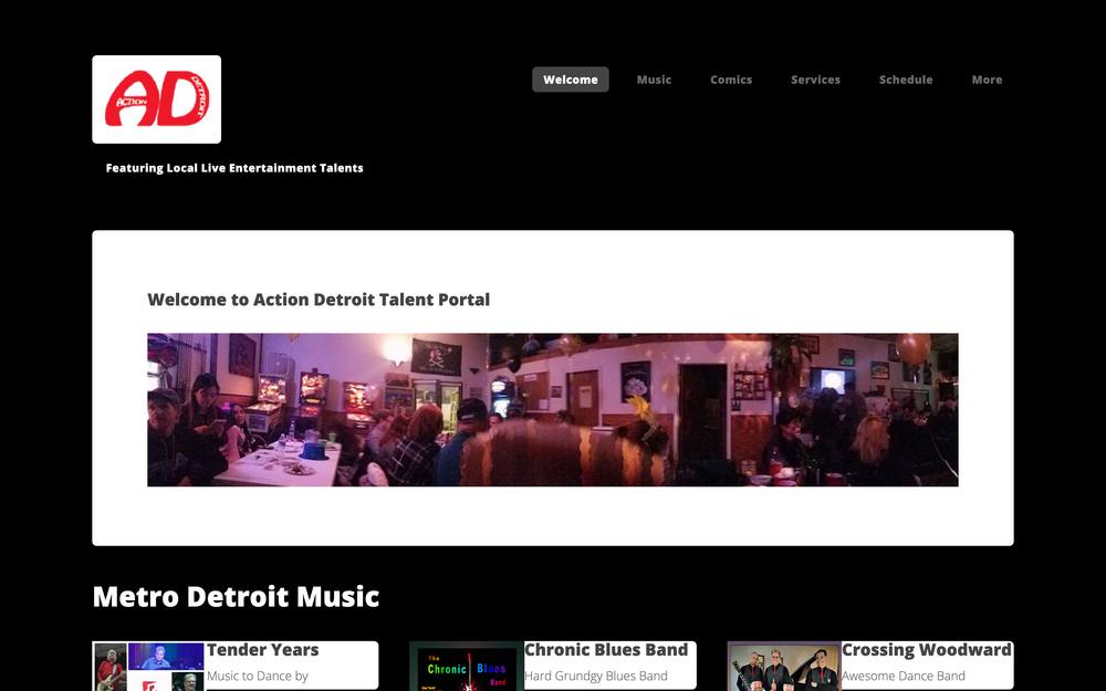 Action Detroit website preview