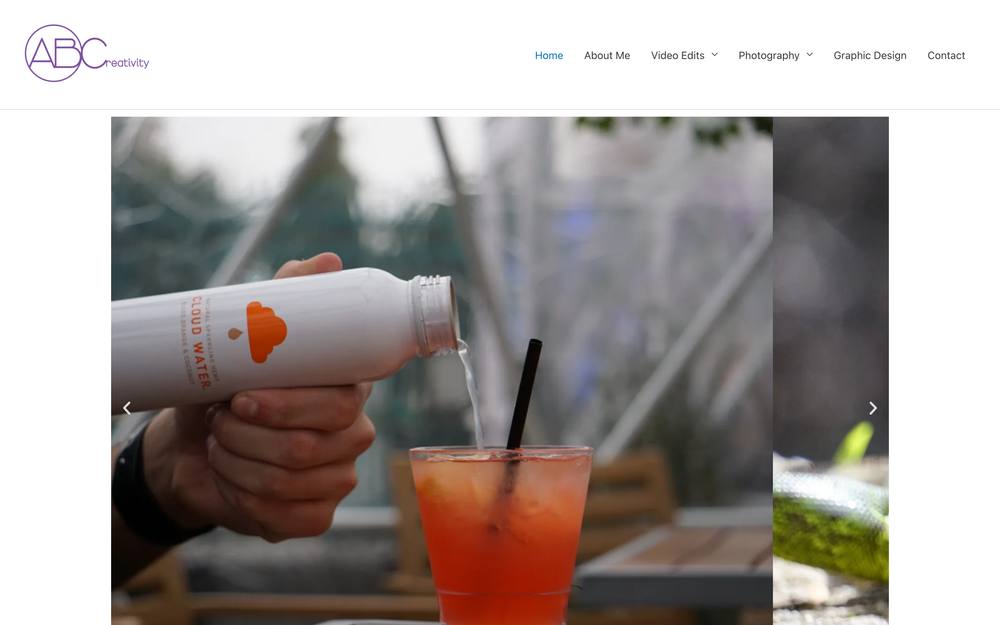 Alexa Binday Creativity website preview