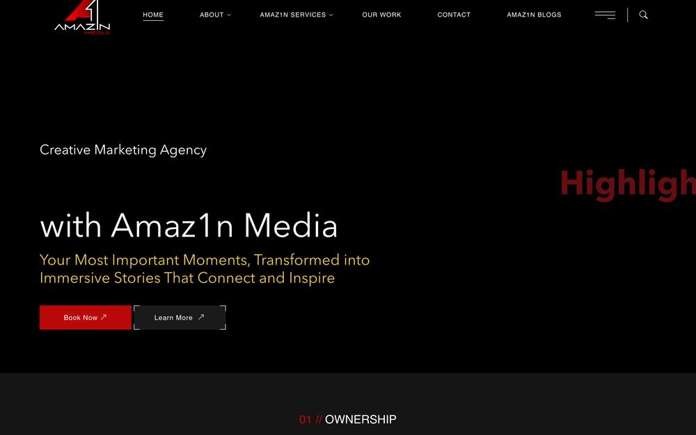Amaz1n Media website preview