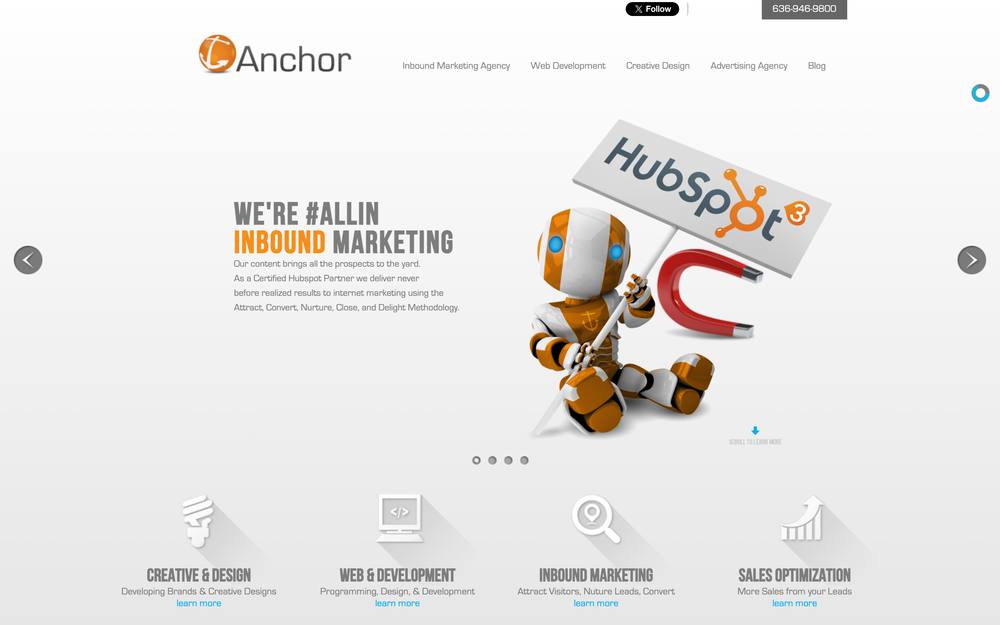 Anchor Communications website preview