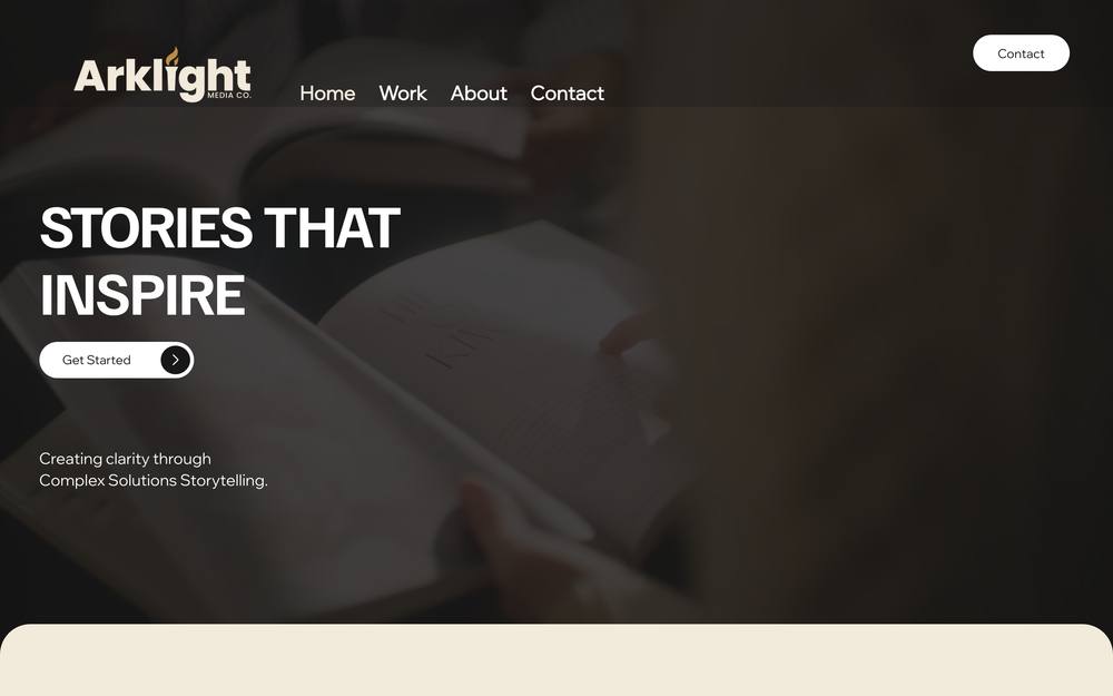 Arklight Media Co website preview