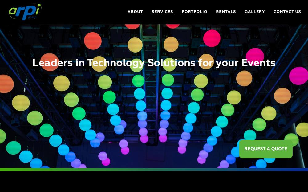 ARPI GROUP INC. website preview