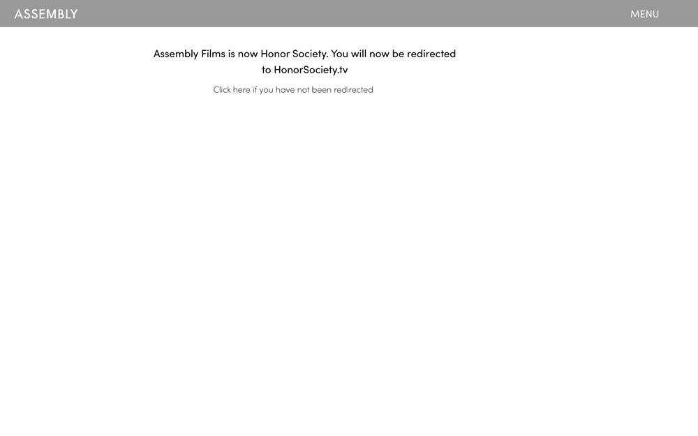 Assembly Films website preview