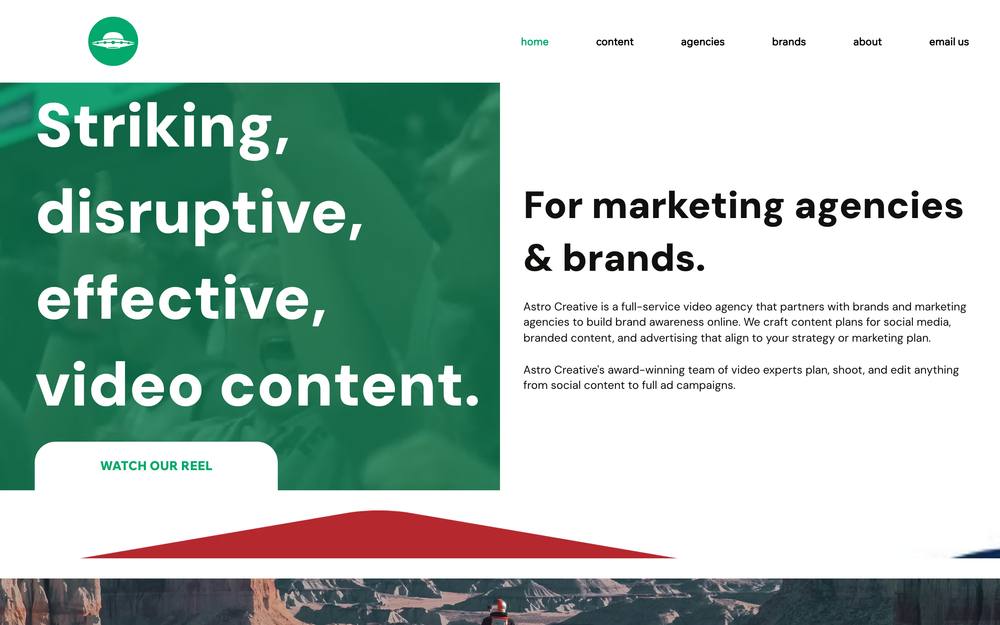 Astro Creative website preview