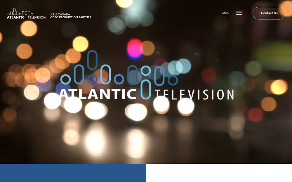 Atlantic Television - Video Production Partner website preview