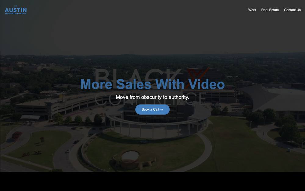 Austin Production House website preview