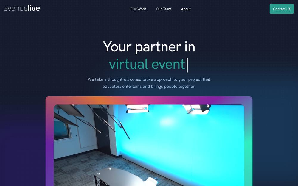 Avenue Live website preview
