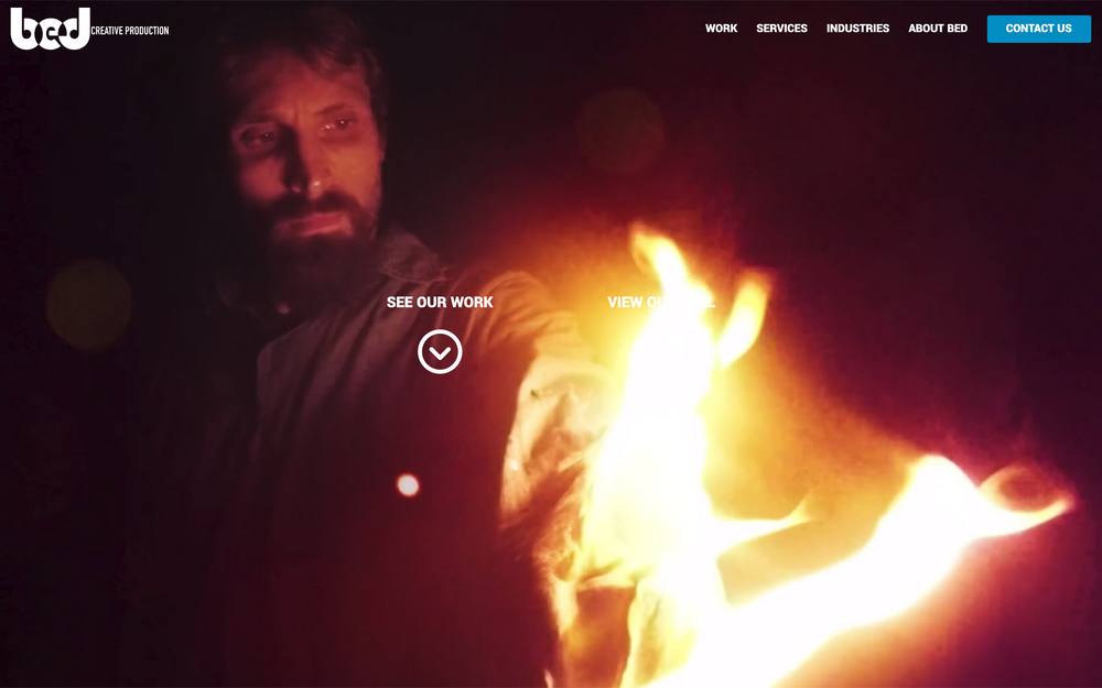 BED Productions website preview