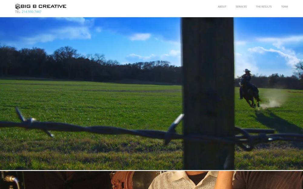 Big B Creative - Video / Film Production Services website preview