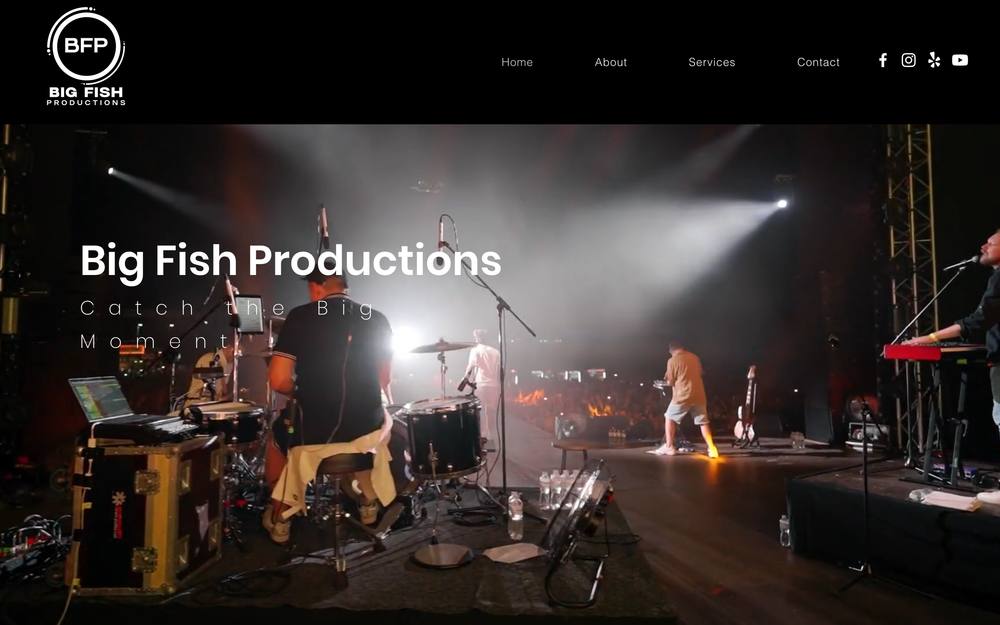 Big Fish Productions website preview