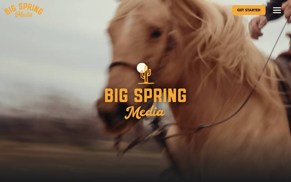 Big Spring Media website preview