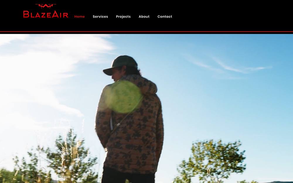 BlazeAir Productions website preview