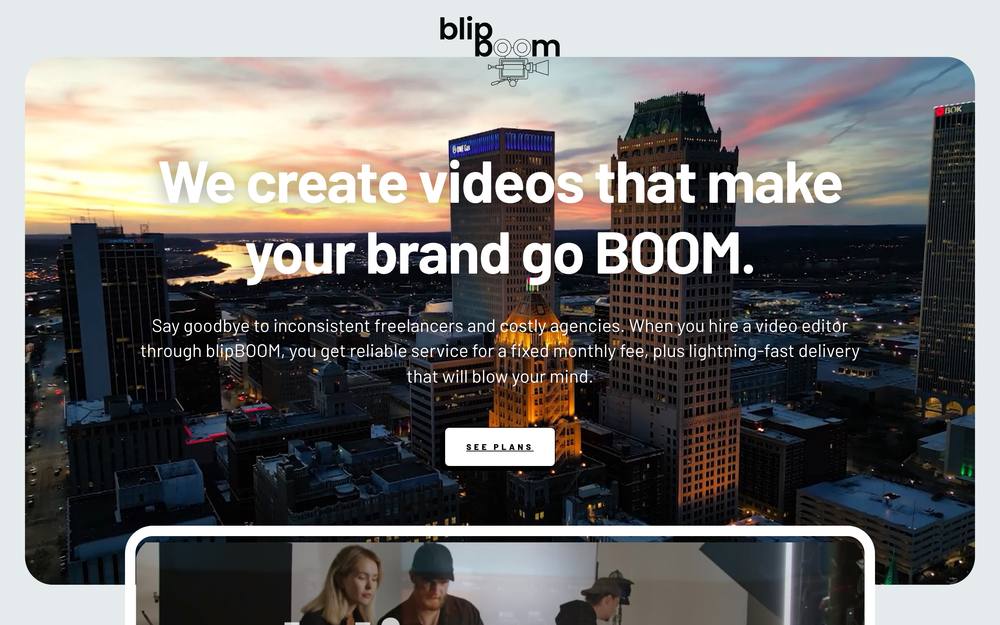 blipboom website preview
