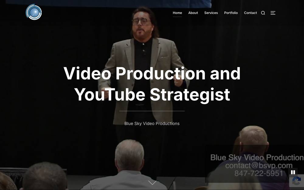 Blue Sky Video Productions website preview