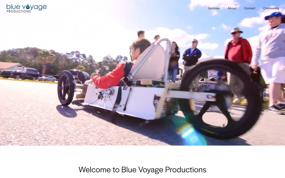 Blue Voyage Productions, LLC website preview