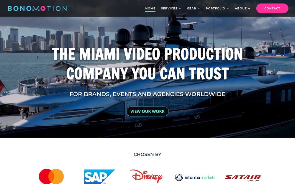 BONOMOTION VIDEO AGENCY website preview