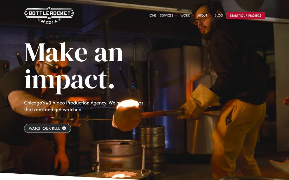 Bottle Rocket Media website preview