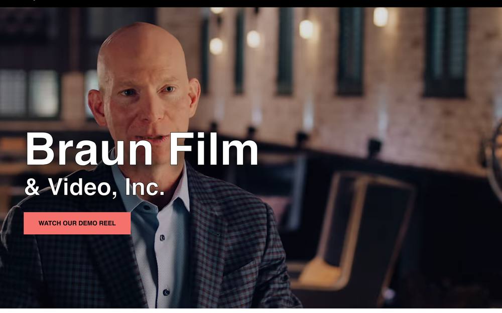 Braun Film & Video, Inc. website preview