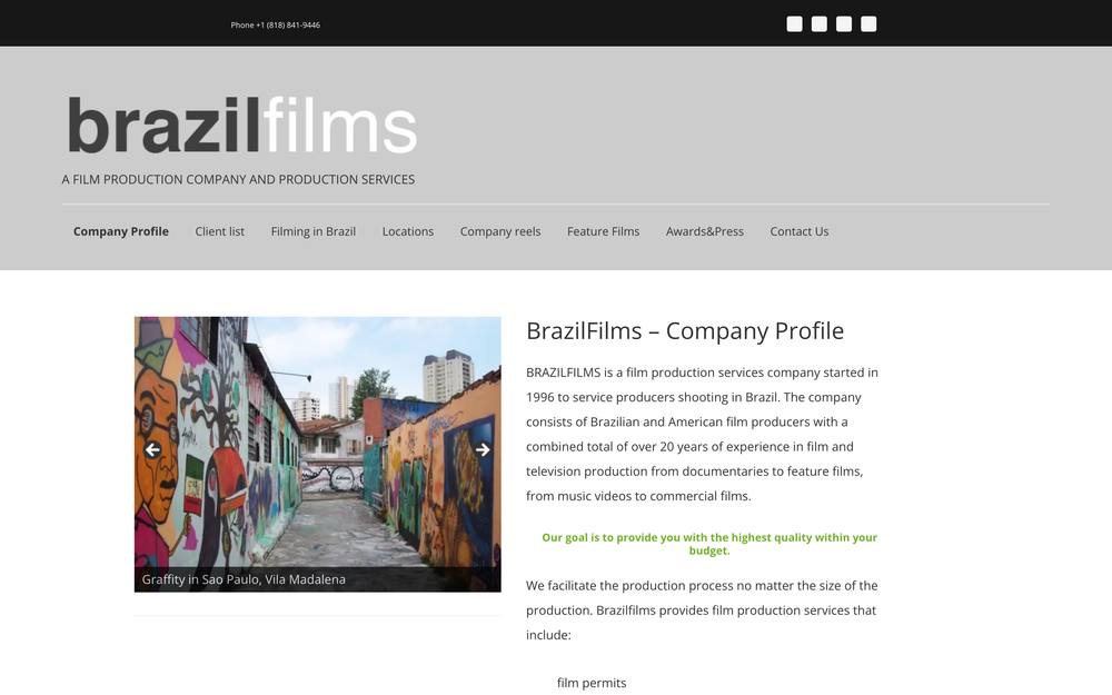 Brazilfilms website preview