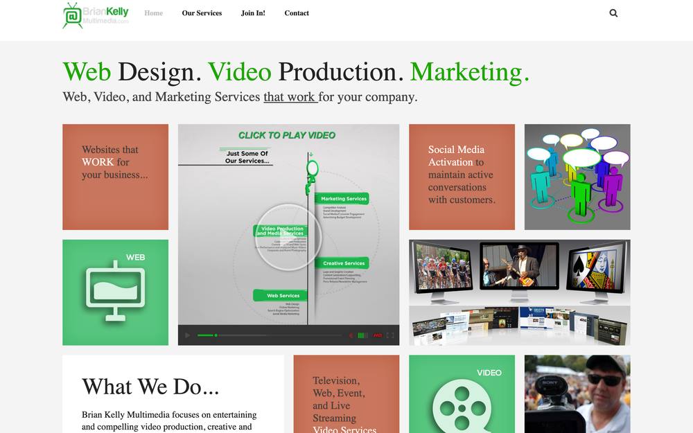 Brian Kelly Multimedia website preview