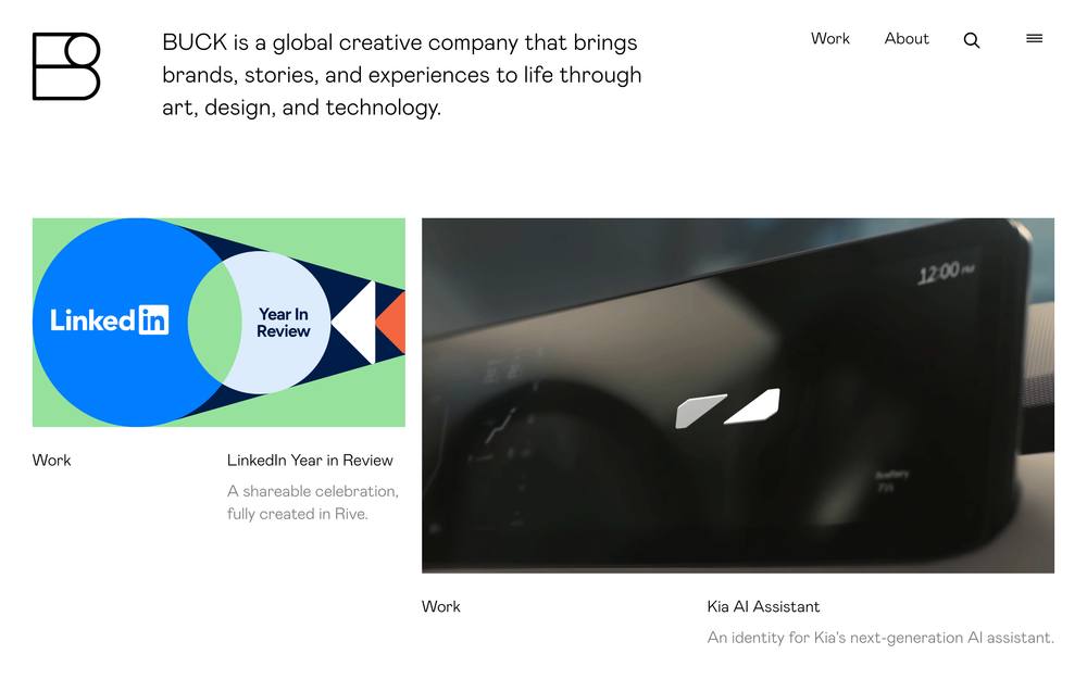 BUCK website preview