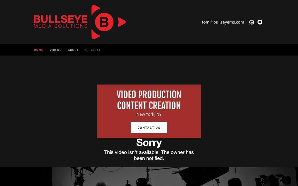 BULLSEYE MEDIA SOLUTIONS website preview