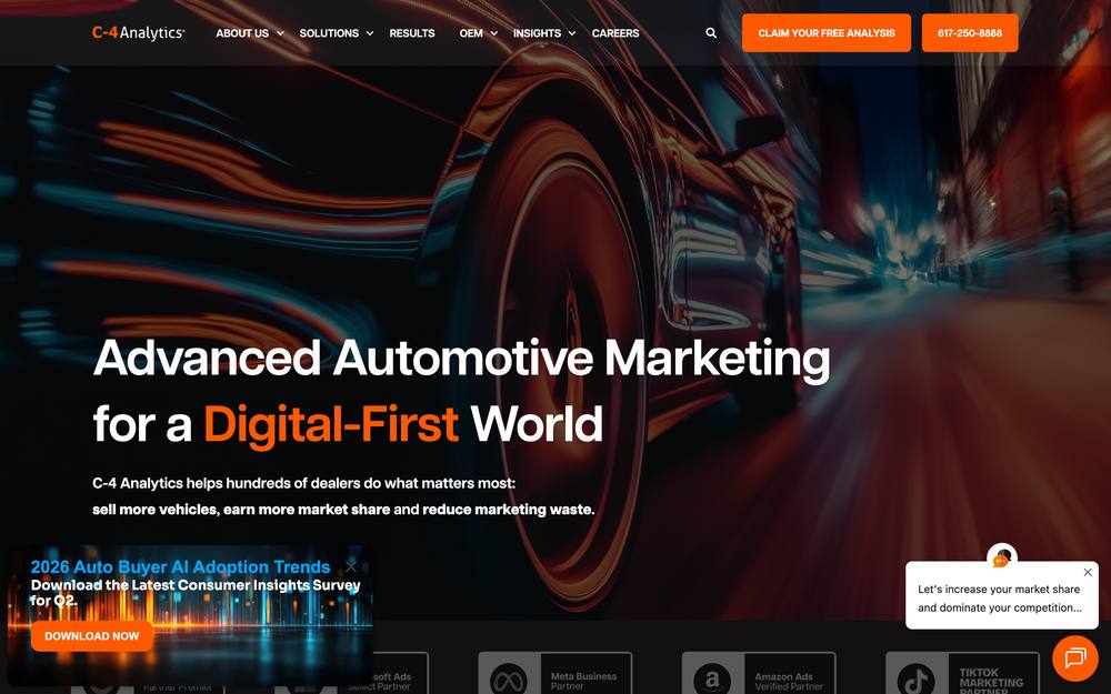 C-4 Analytics website preview