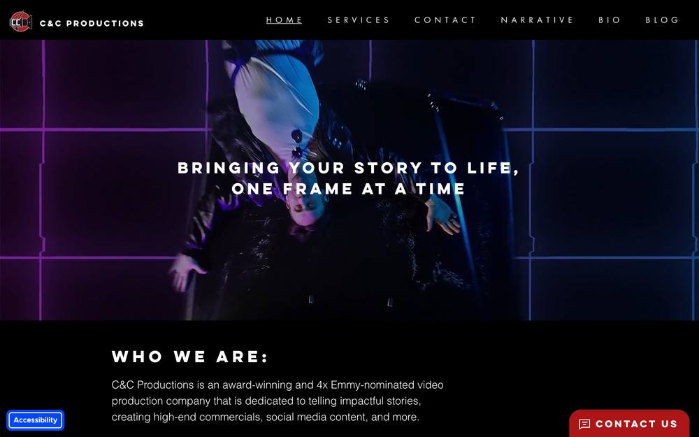 C&C Productions LLC website preview