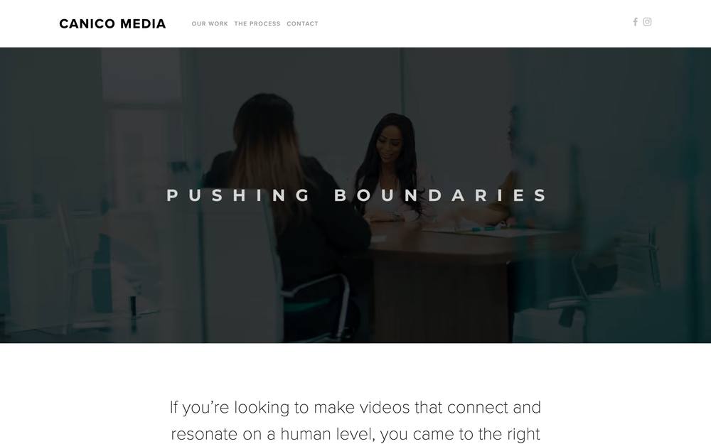 Canico Media website preview