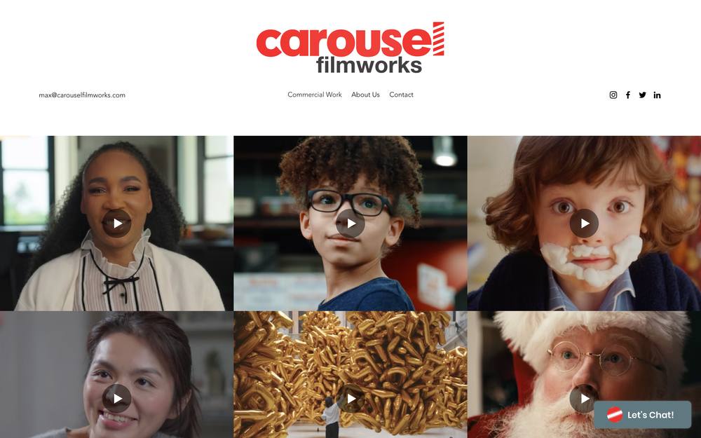 Carousel Filmworks website preview