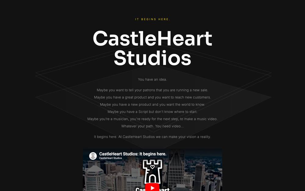 CastleHeart Studios website preview