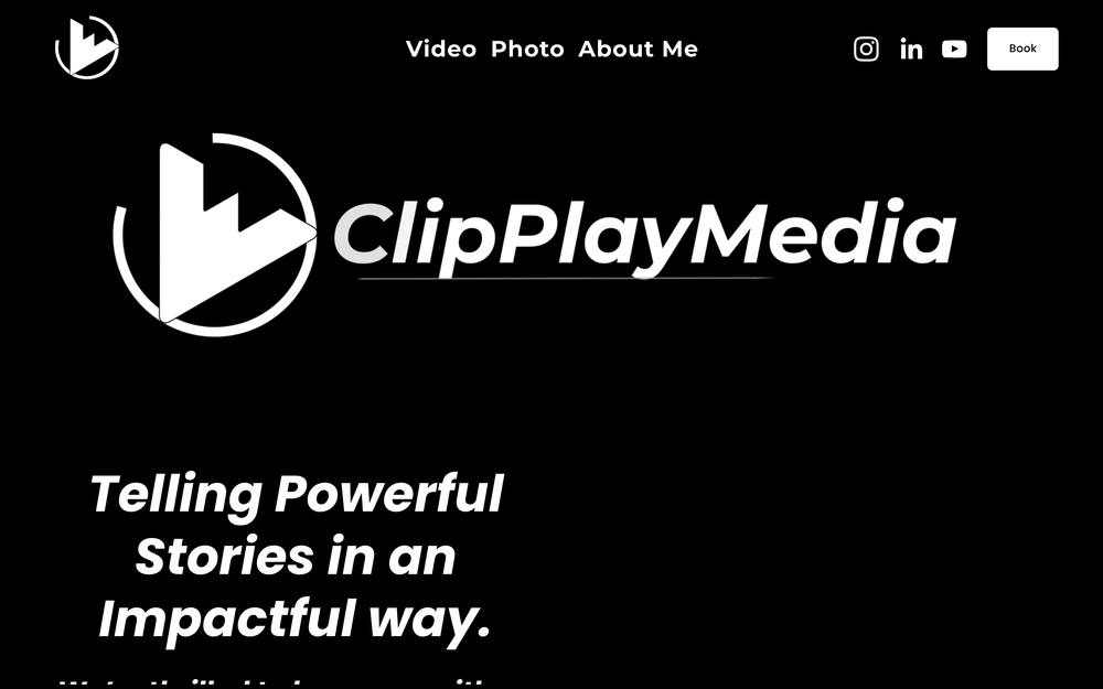 ClipPlay Media website preview