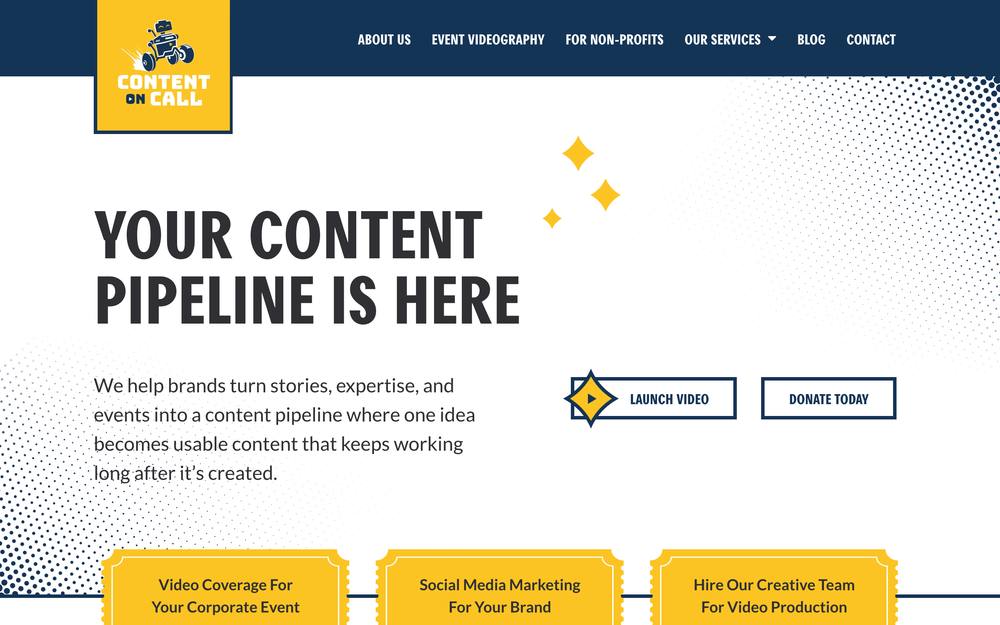 Content On Call website preview