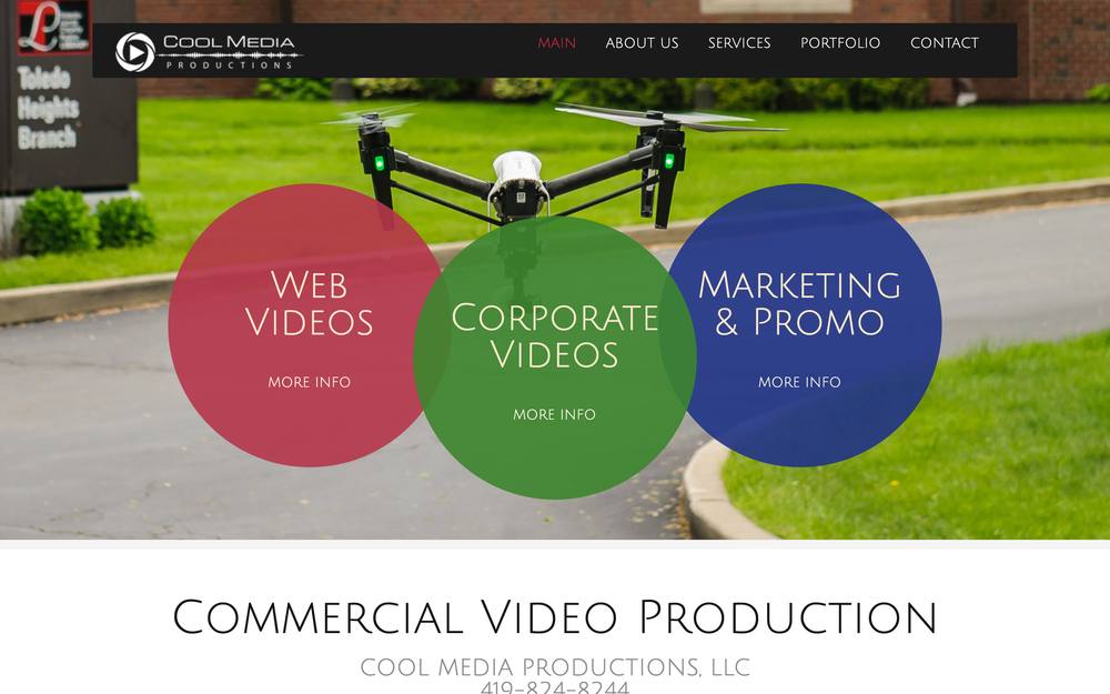 Cool Media Productions, LLC website preview