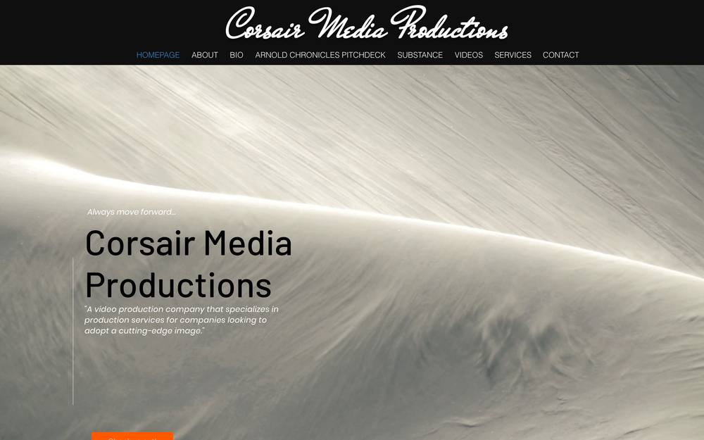 Corsair Media Productions, LLC website preview