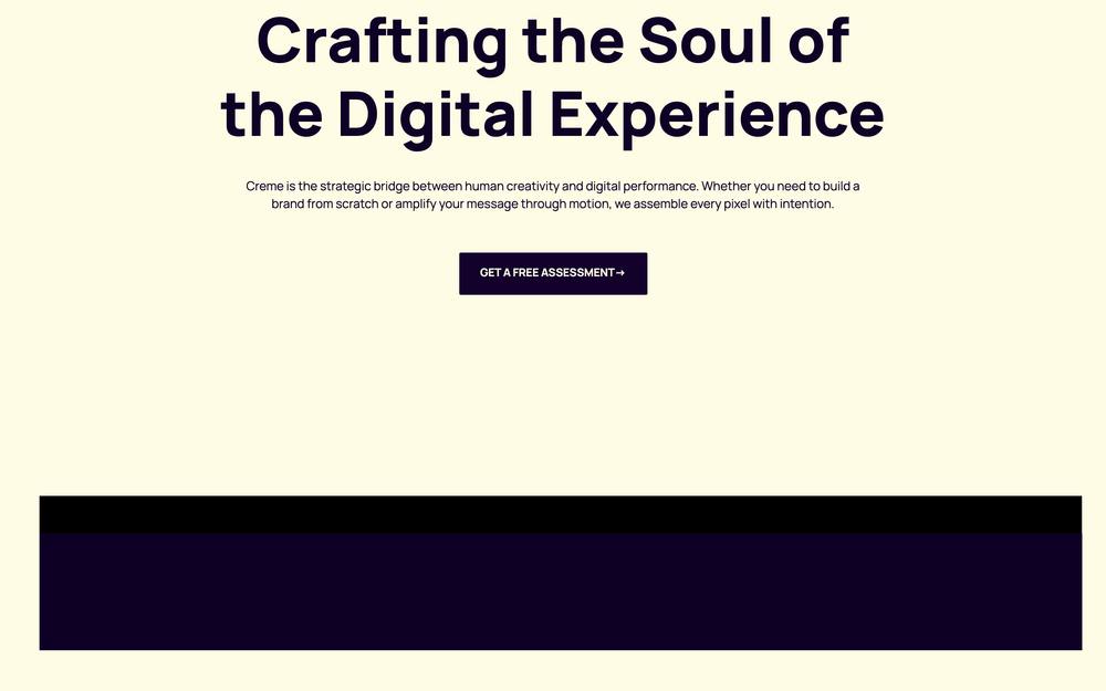 Creme__Creators website preview